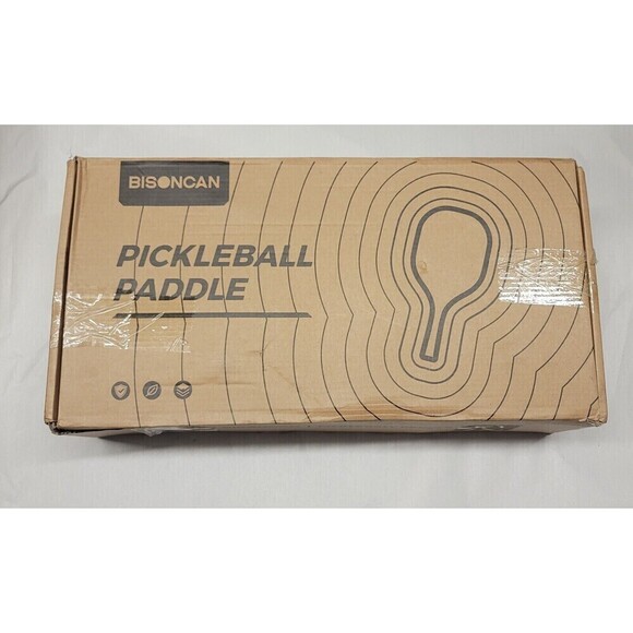 BISONCAN Pickleball Paddle Set/4 Wooden Paddles/8 Balls/1 Carry Bag - Picture 3 of 4